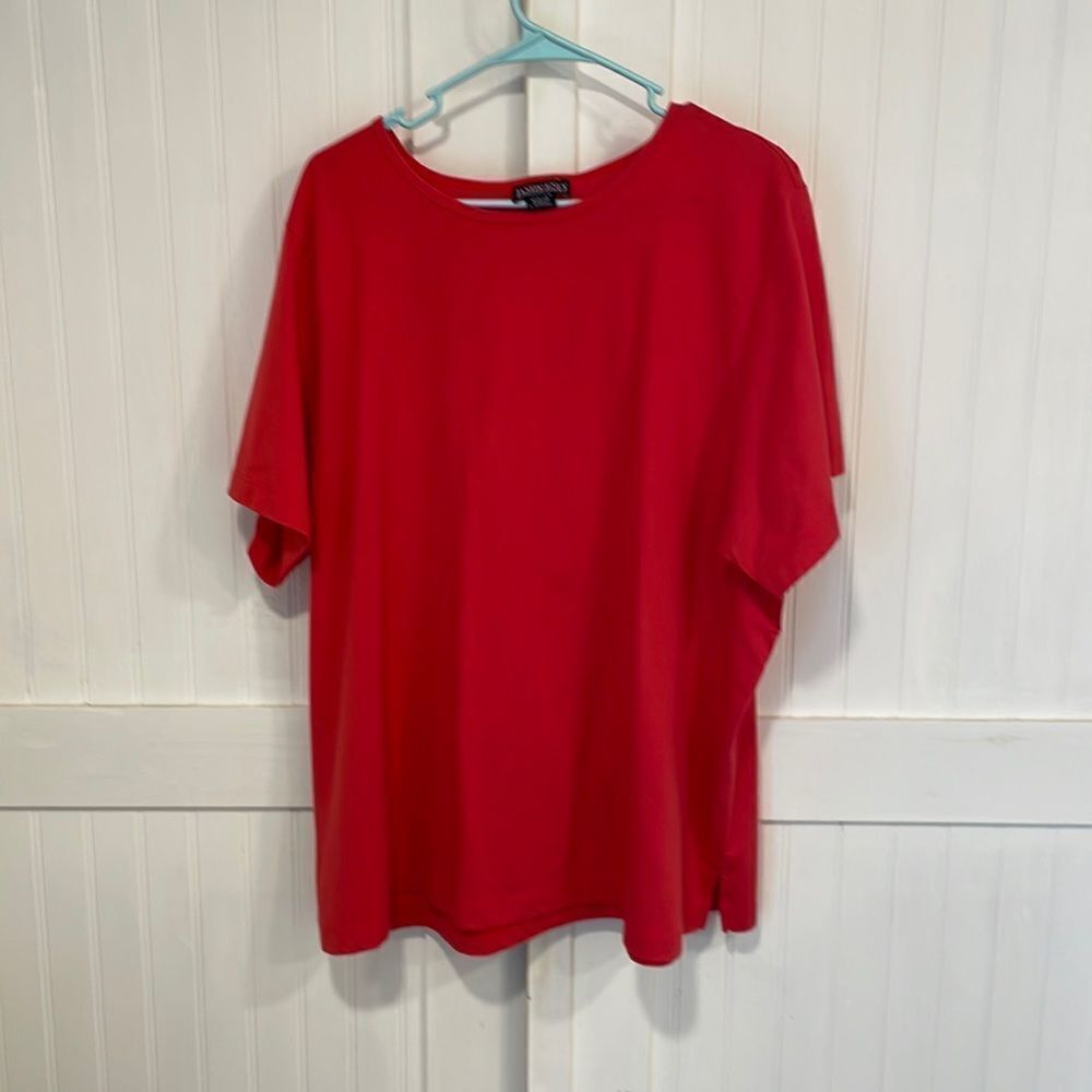 LAND’S END colorful orange short sleeved T-shirt, size 3X